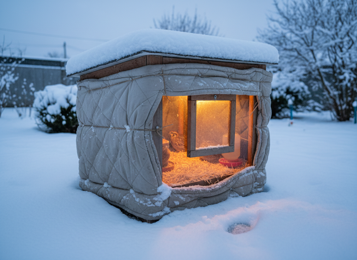 Wachteln im Winter halten: So bleiben Stall und Tiere gut geschützt