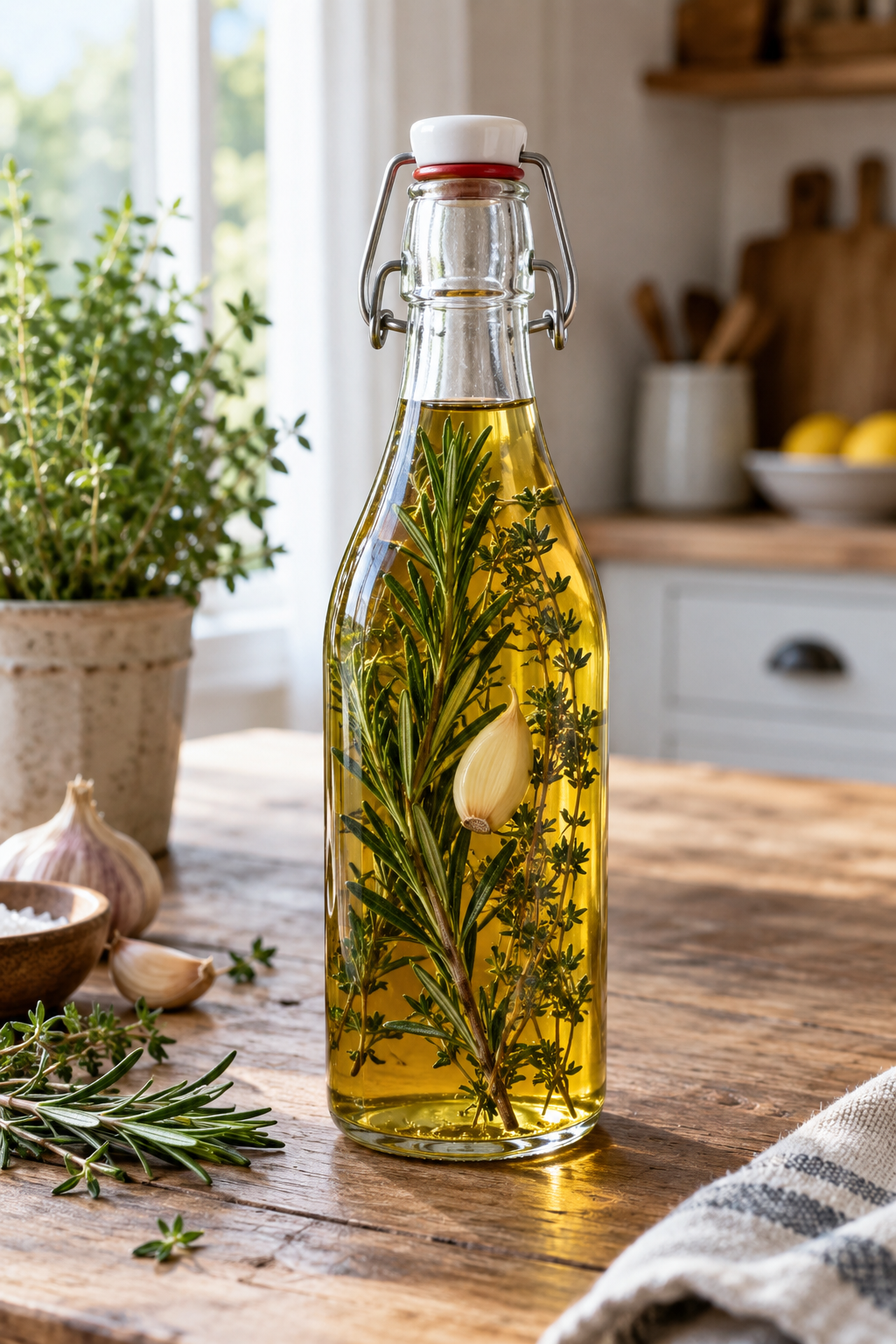 Kräuteressig ansetzen: Würzige Gartenschätze in der Flasche