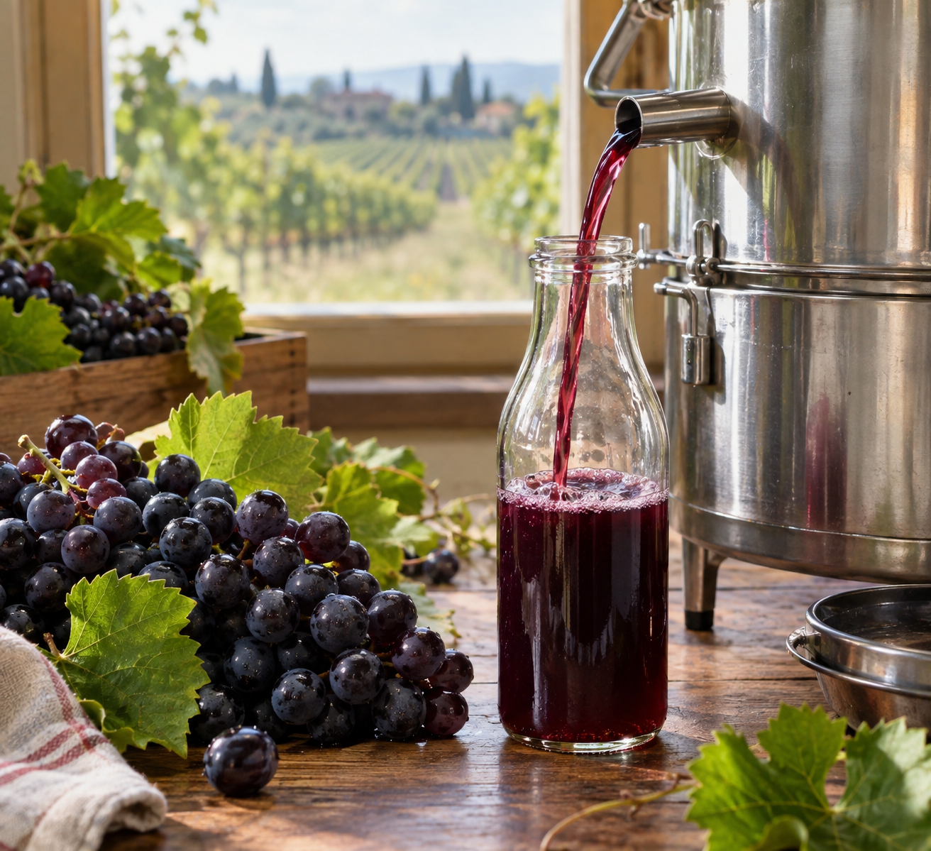 Traubensaft selber machen: Die Weinlese alkoholfrei haltbar machen