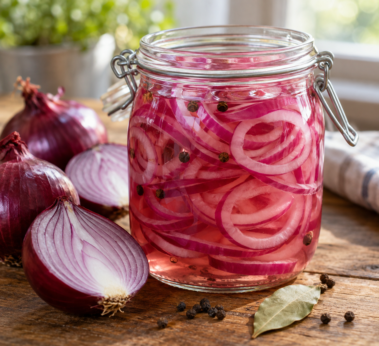 Zwiebeln süß-sauer einlegen: Einfaches Rezept