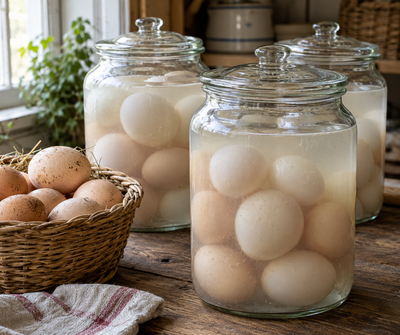 Eier haltbar machen: Einwecken, Einlegen & die Wasserglas-Methode