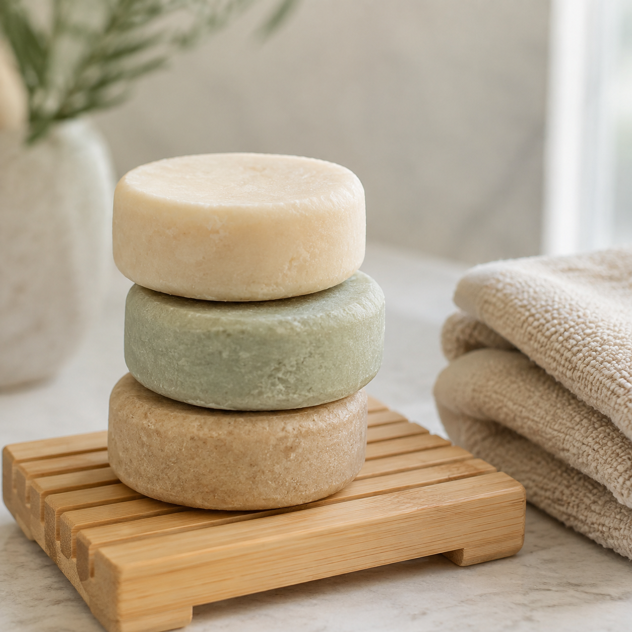 Shampoo selber machen: Feste Shampoo-Bars ohne Plastik