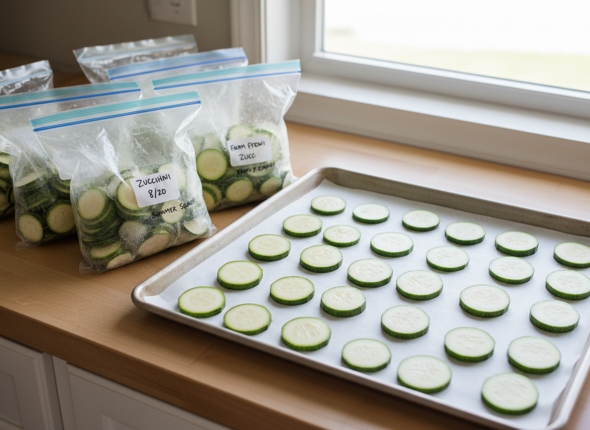Zucchini richtig einfrieren: Sommerernte schnell haltbar machen