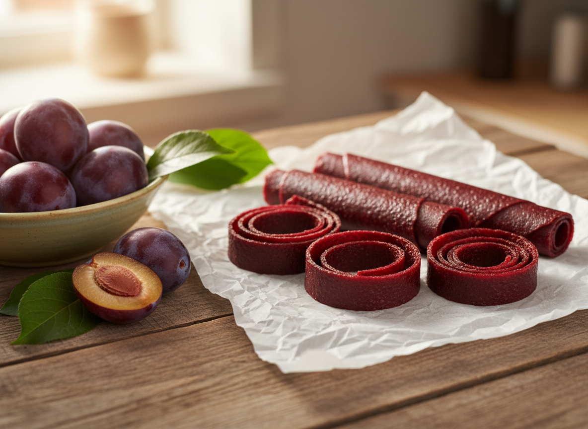 Pflaumen-Fruchtleder selber machen: Die Ernte als süßer Snack